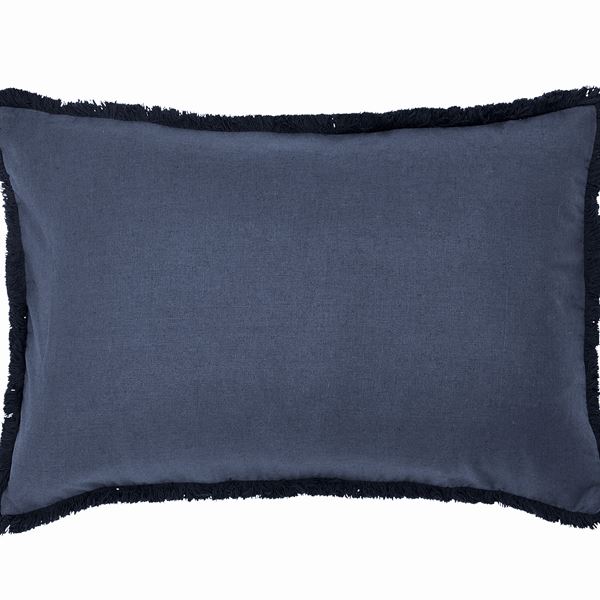 Linen Cotton Cushion - Blue